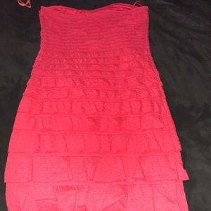Red dress. By express sz. S